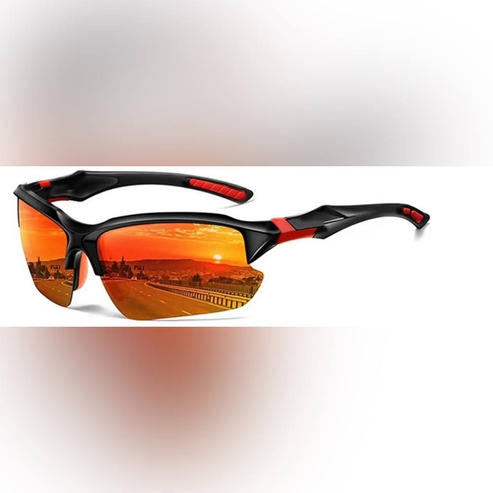 Black and Red Sports Sunglasses